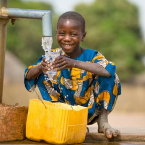 Community water well in Africa